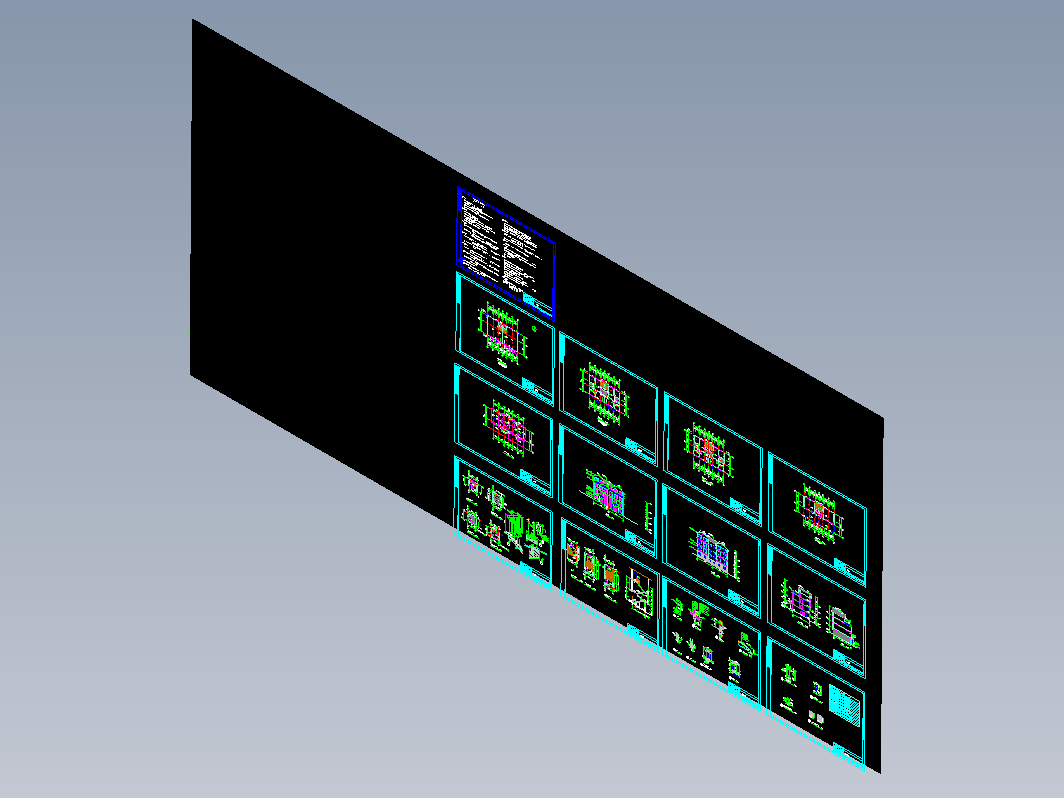 一套别墅设计建筑图