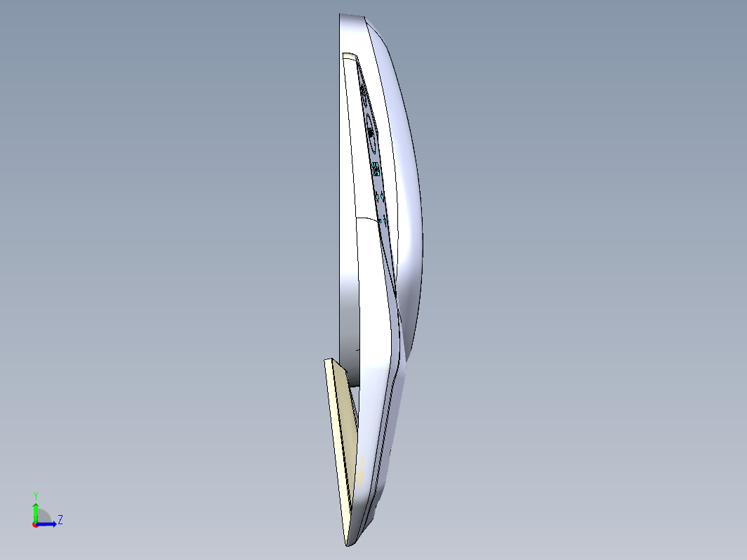 操纵手柄结构三维模型