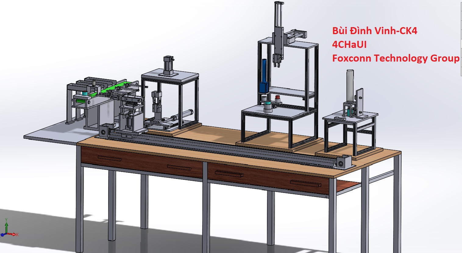 越南人设计的非标自动设备3D模型