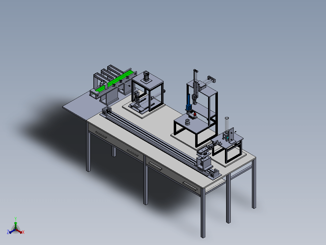 越南人设计的非标自动设备3D模型