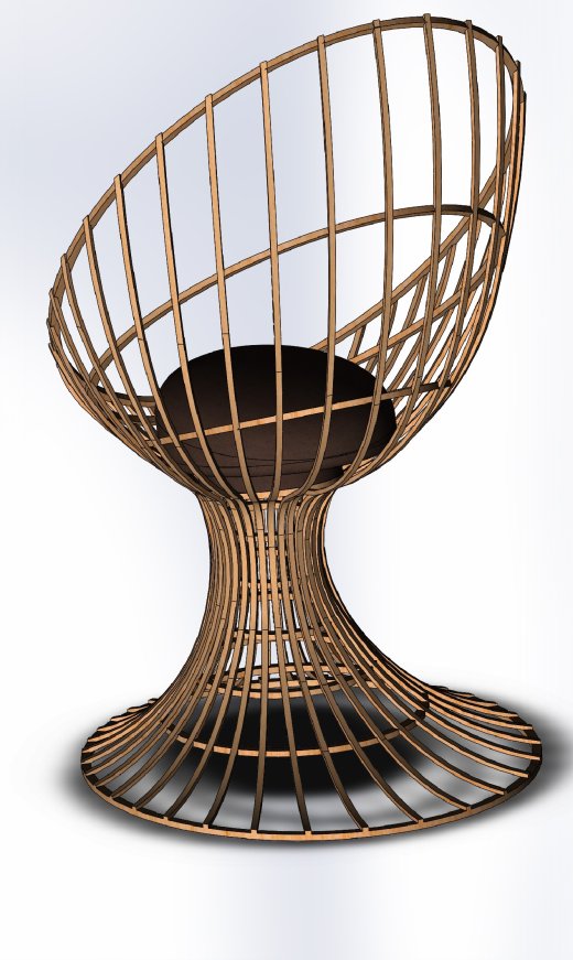 arm-chair休闲藤椅模型缩略图