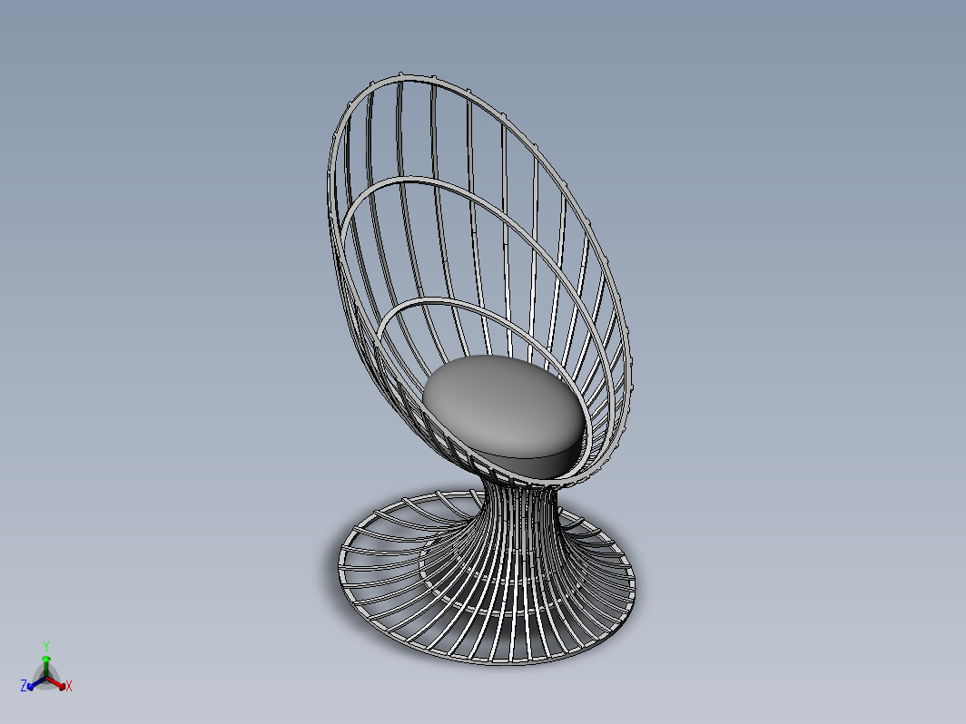 arm-chair休闲藤椅模型