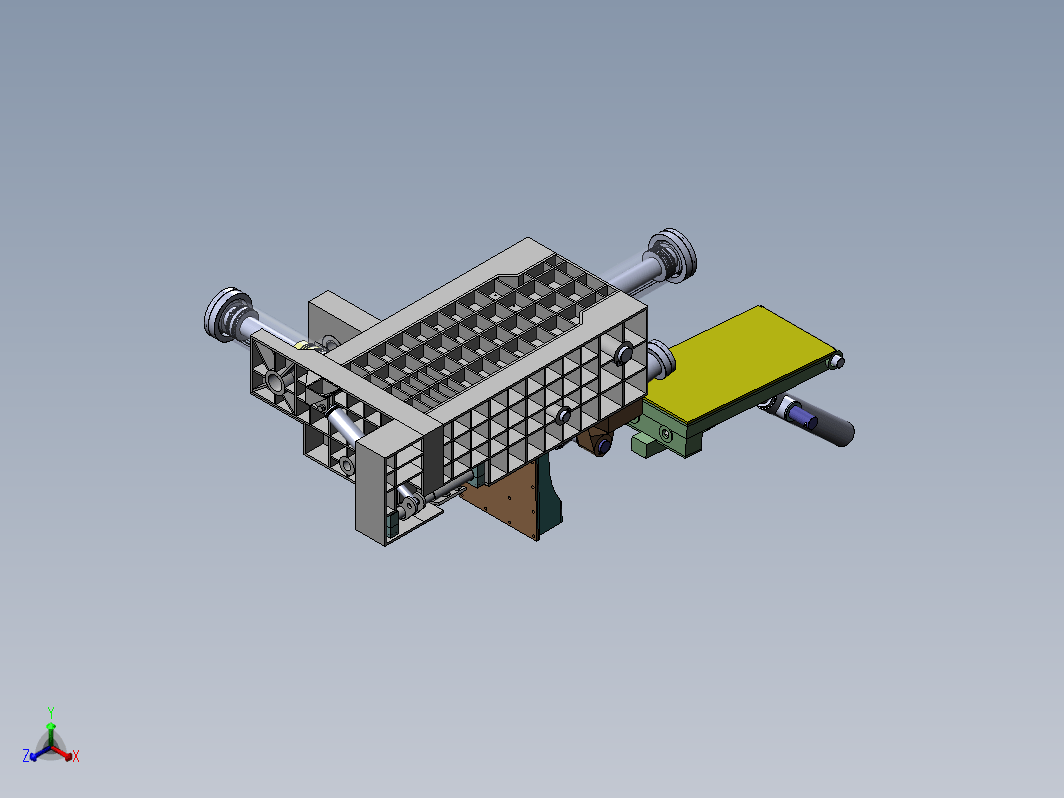 （带反包）500吨打包机 3D模型