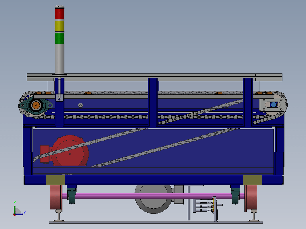 轨道车RGV(穿梭车、集电轨供电搬运车)