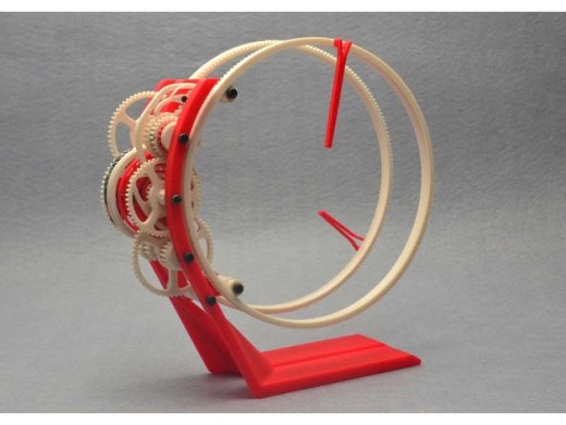 超酷可运转的3D打印时钟缩略图