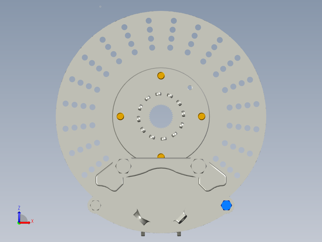 帕萨特B5钳盘式制动器结构设计三维ProE5.0无参+CAD+说明书