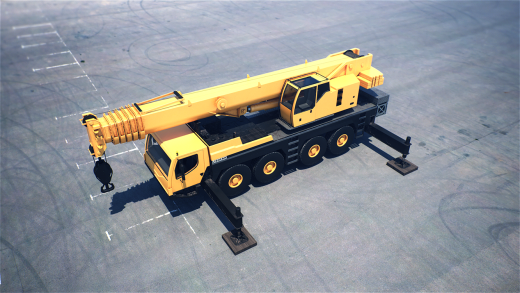 移动式起重机起重车 mobile-crane Libherr 1090