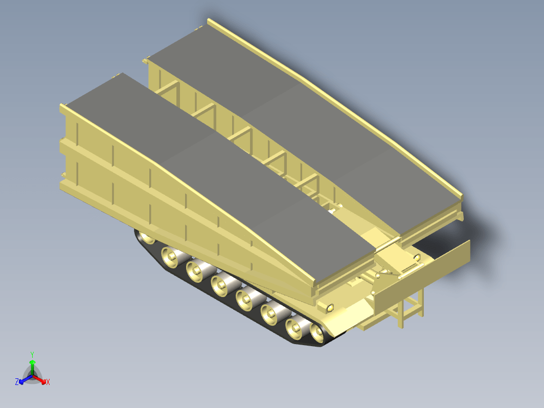 架桥装甲车三维Step无参