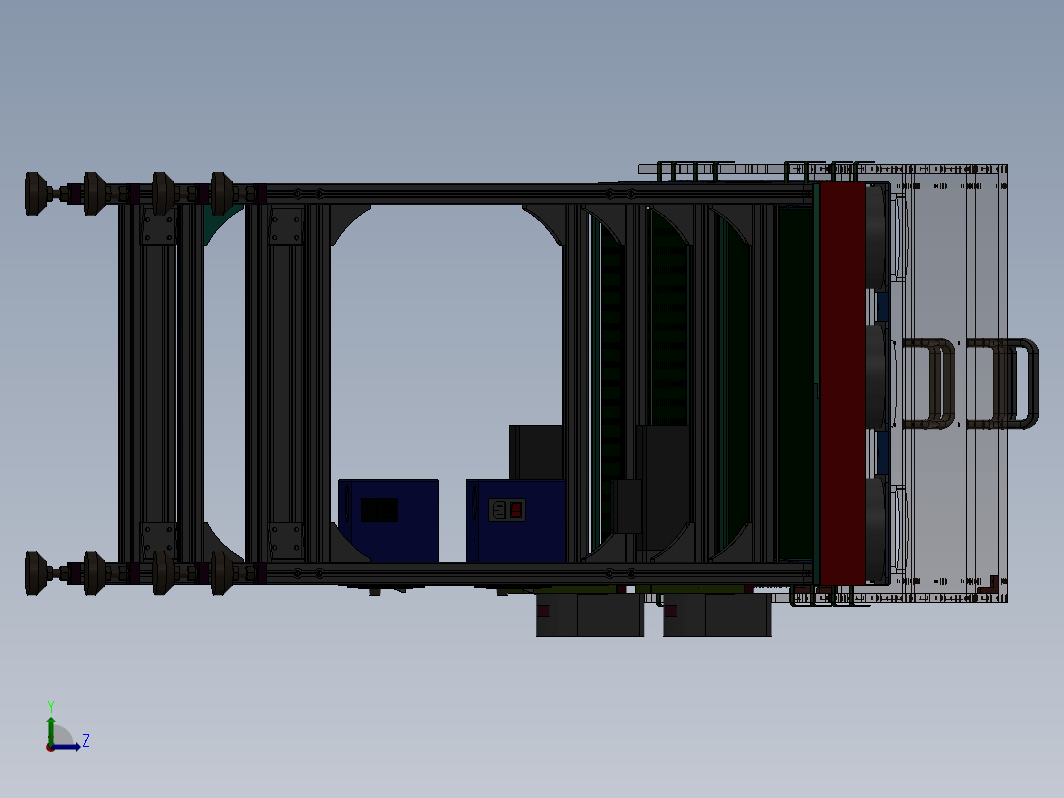 皮带输送机3D（带冷却系统）