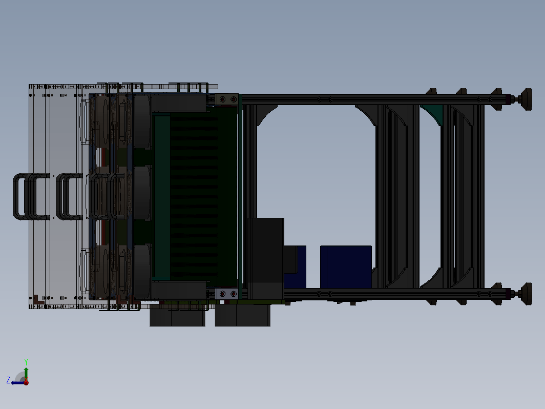 皮带输送机3D（带冷却系统）