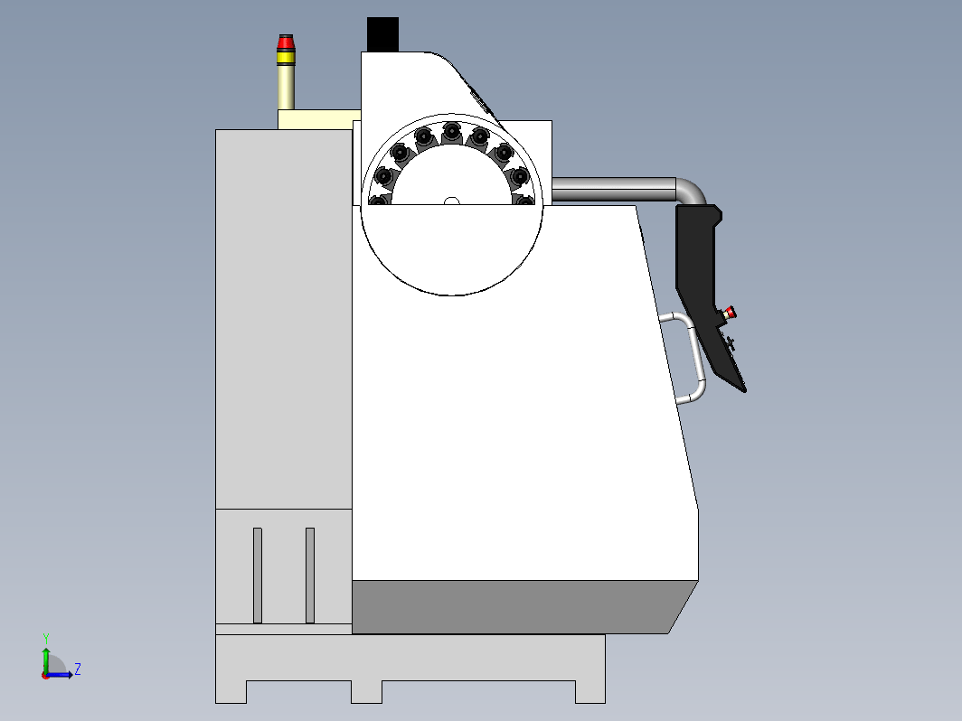 简易Hurco Vm1立式铣床模型3D图纸 solidworks设计 附STEP IGS等