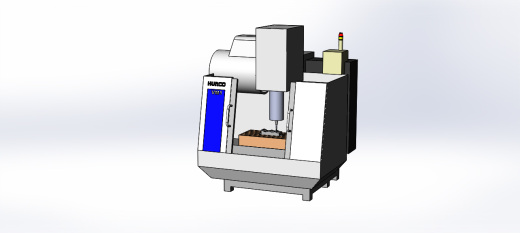 简易Hurco Vm1立式铣床模型3D图纸 solidworks设计 附STEP IGS等缩略图