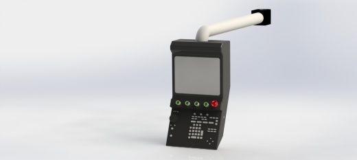 简易Hurco Vm1立式铣床模型3D图纸 solidworks设计 附STEP IGS等缩略图