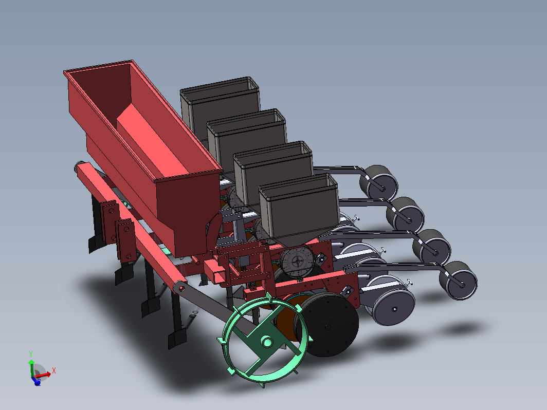 免耕播种机设计sw三维SW2016带参