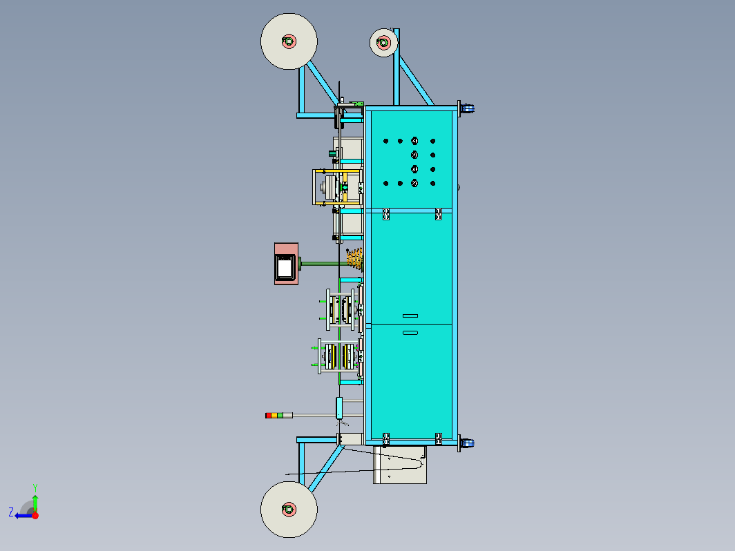 铁片料带连续冲压拉抻成型设备