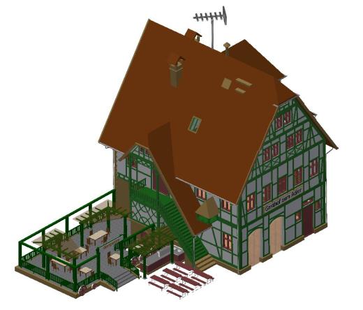 Vollmer 7711 Gasthaus欧式建筑物缩略图