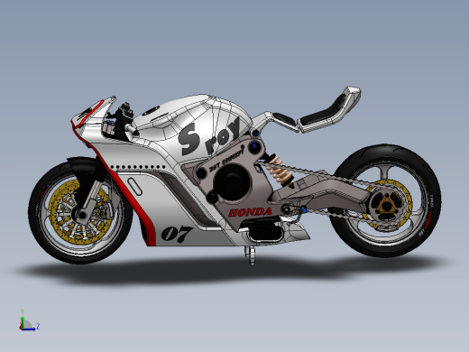 Honda S-roy概念摩托车造型缩略图