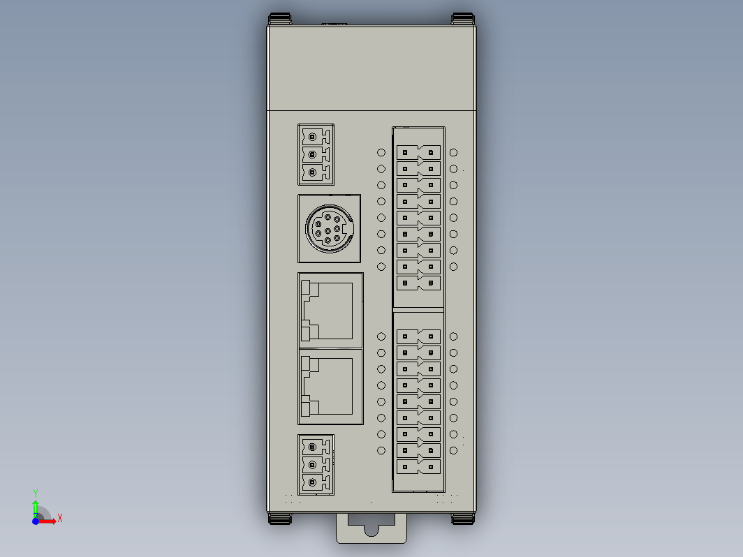 雷赛MS系列运动控制PLC3D模型