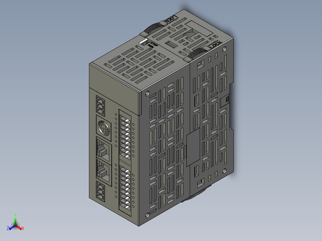 雷赛MS系列运动控制PLC3D模型