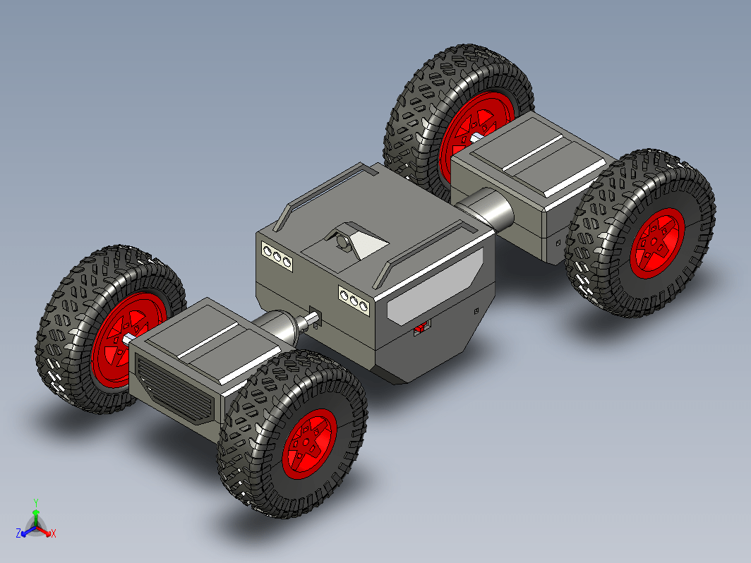 四轮小车底盘结构 Exploration Robot