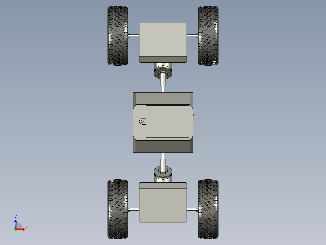 四轮小车底盘结构 Exploration Robot