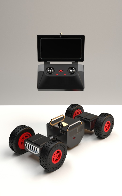 四轮小车底盘结构 Exploration Robot缩略图