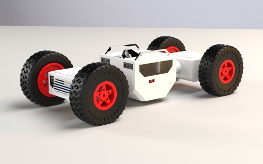 四轮小车底盘结构 Exploration Robot缩略图