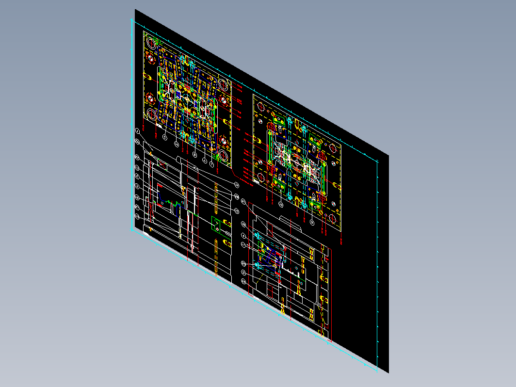 模具结构图—045斜行位