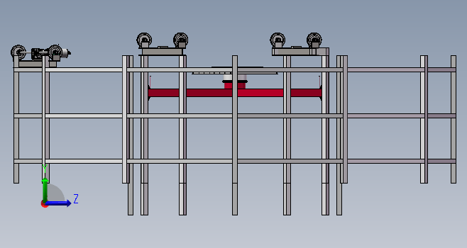 旋转式立体车库设计3D图纸方案sw模型