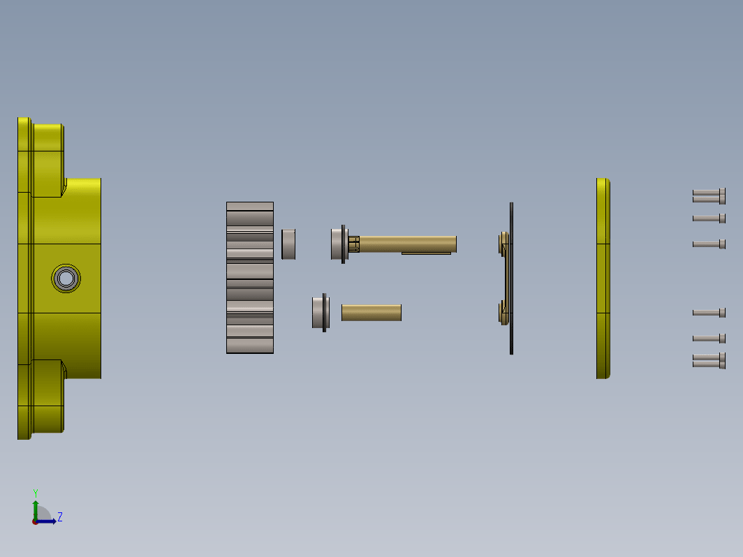 gear-pump齿轮泵 爆炸图