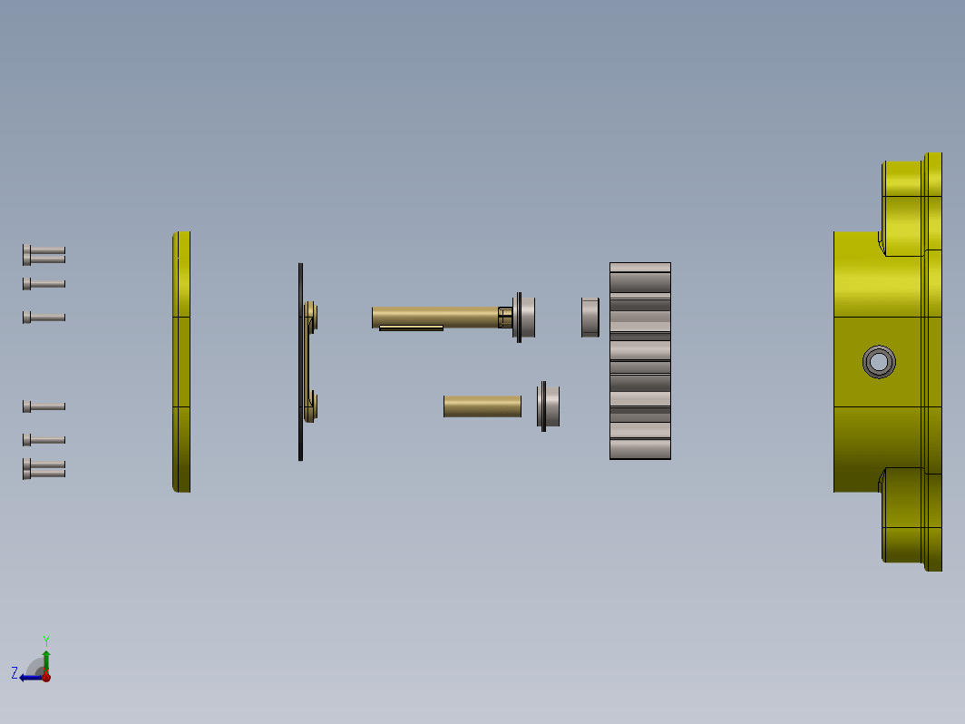 gear-pump齿轮泵 爆炸图