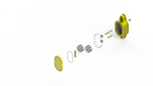 gear-pump齿轮泵 爆炸图缩略图