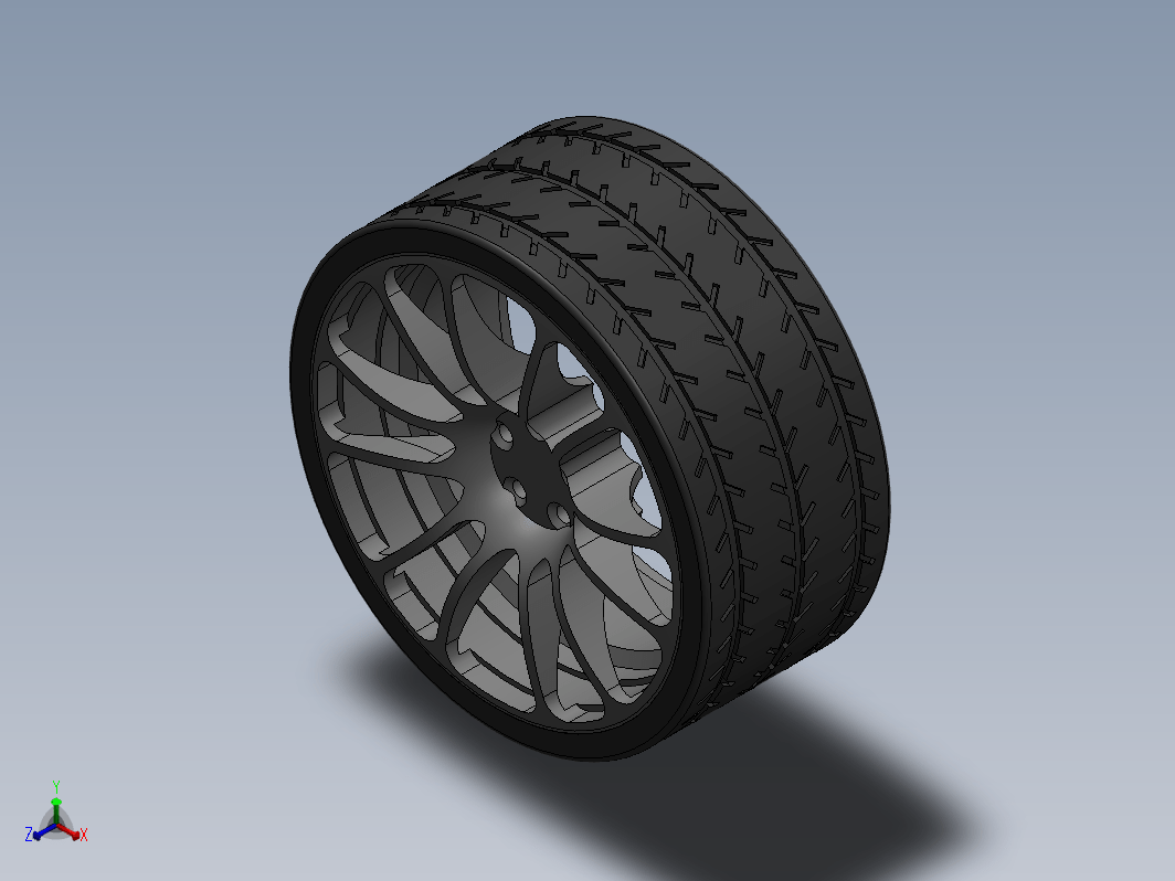 汽车轮胎轮毂模型