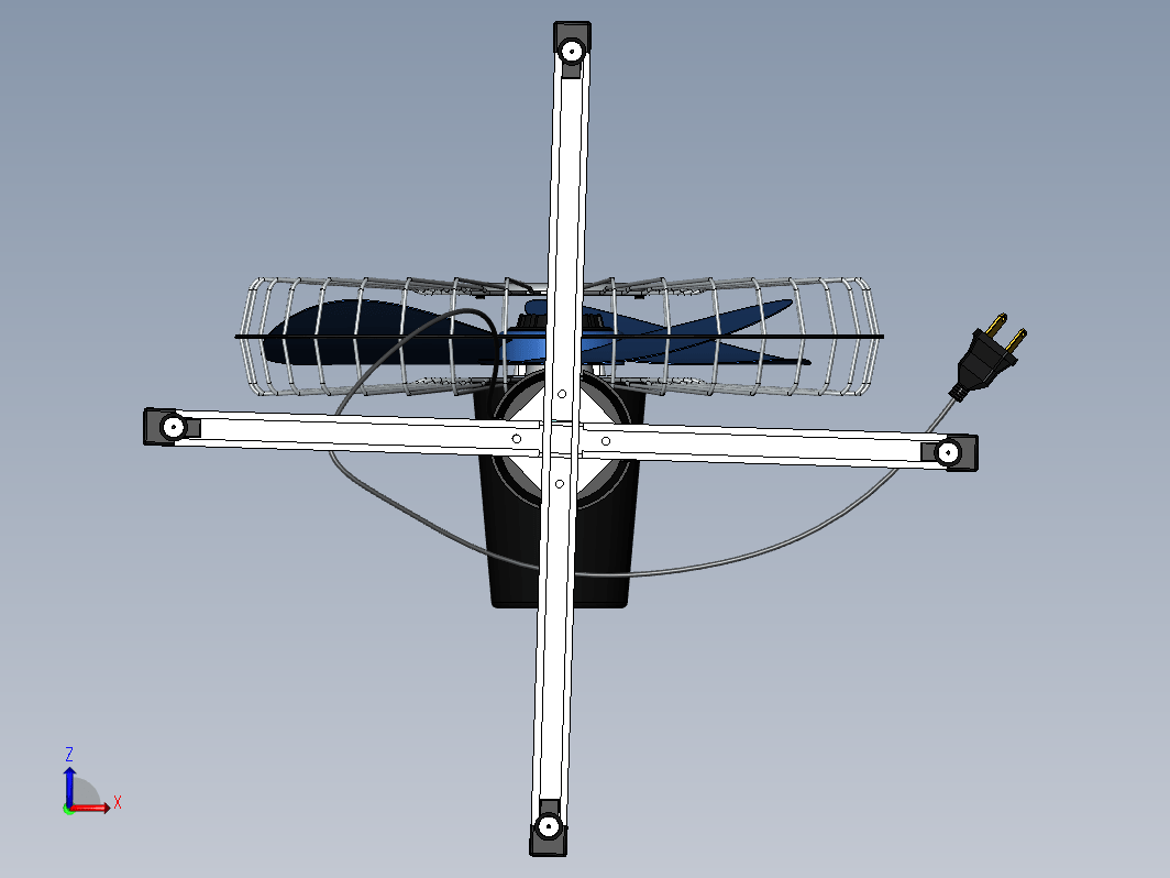 Mehmet 落地扇571-模型格式为 stp sw