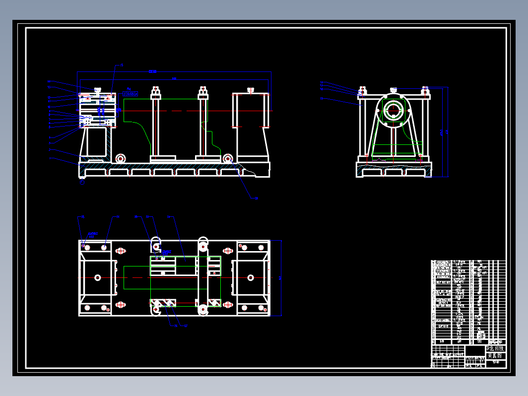 车床尾架体加工工艺设计方案与镗床夹具设计（CAD+说明书