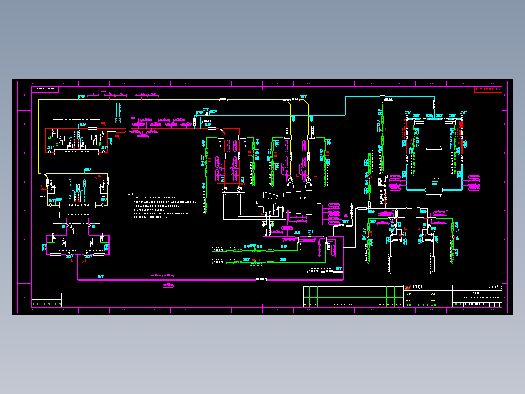 锅炉系统 F146IIS-J0201-12主蒸汽再热蒸汽及旁路蒸汽系统