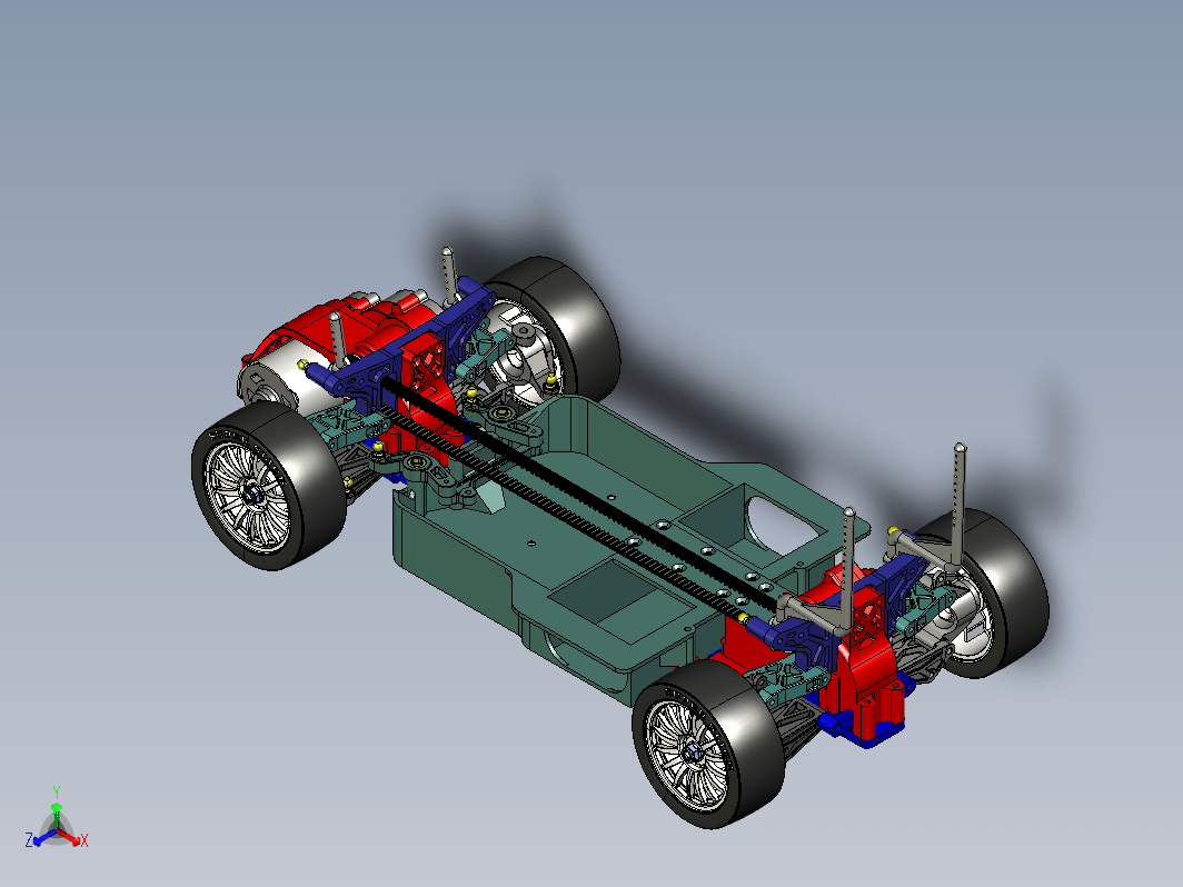 仿Tamiya TA03 1比10模型车