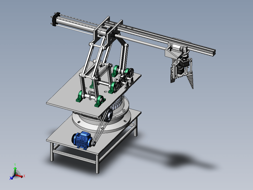 苹果装箱机械手三维SW+CAD+说明