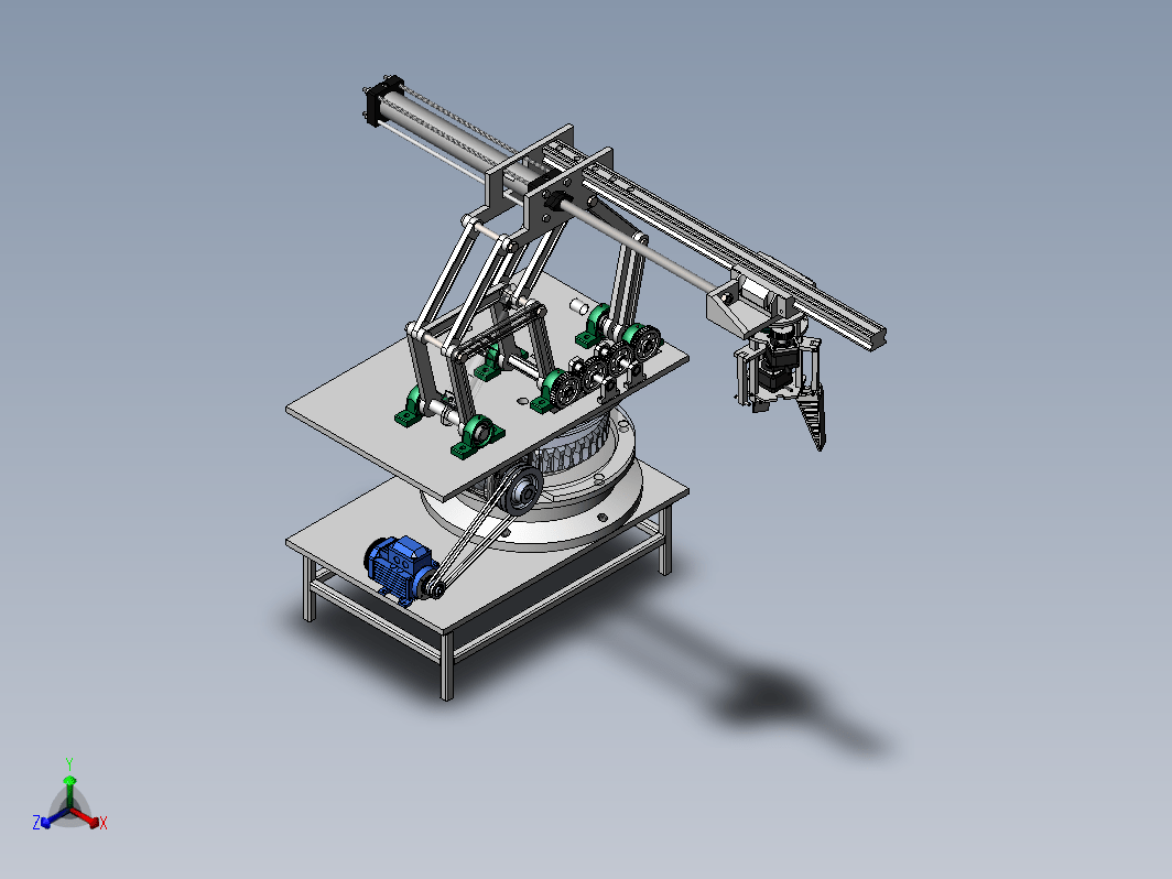 苹果装箱机械手三维SW+CAD+说明