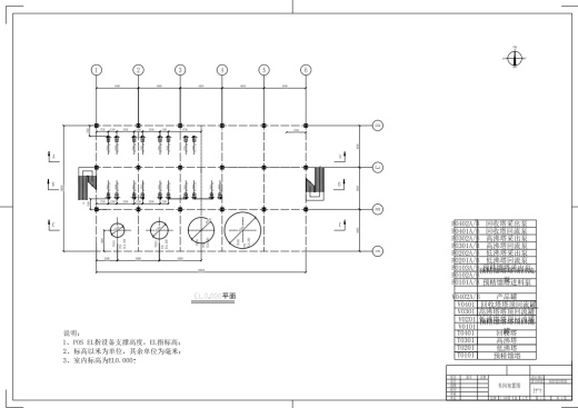 化工车间设备平面-立面布置图缩略图