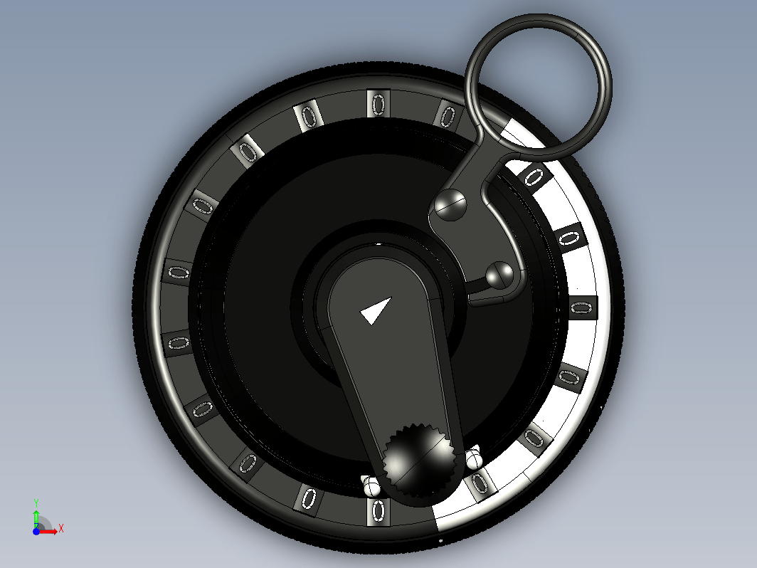 手持机械式计算器Curta三维建模图纸(Dammers版) STP格式