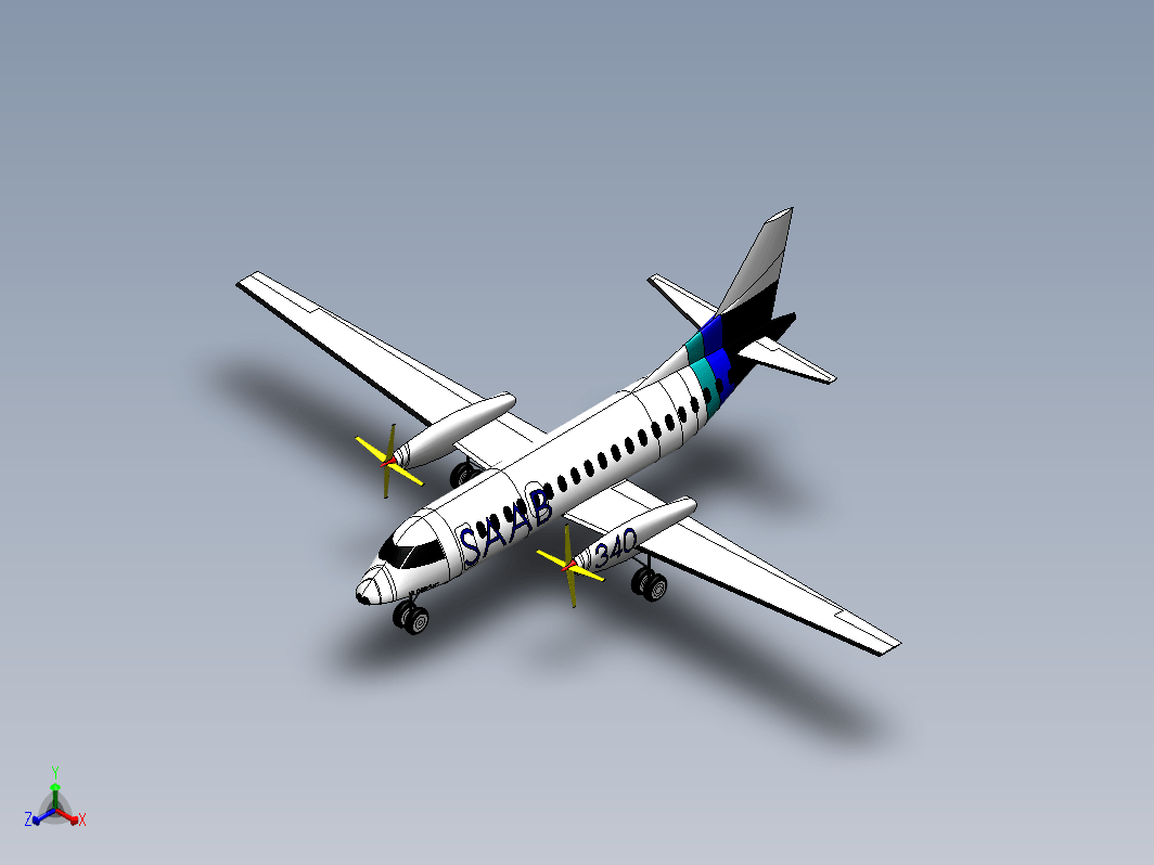SAAB萨博340涡轮螺旋桨飞机