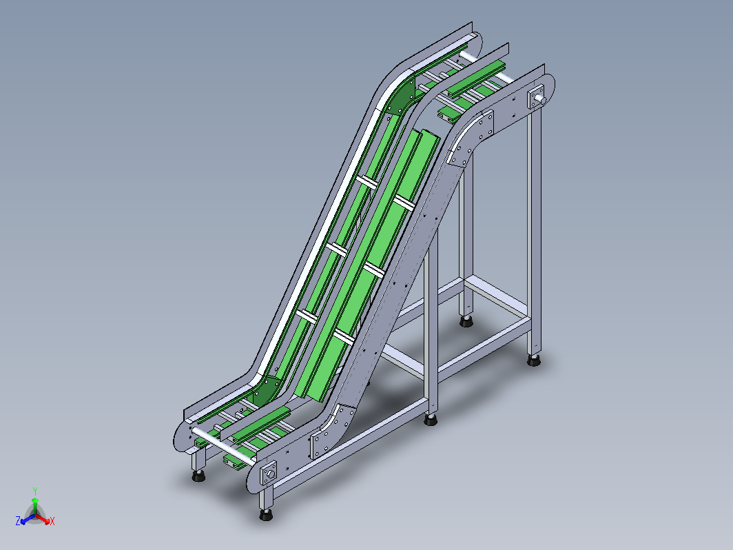 Railing Conveyor Frame槽链栏杆输送机