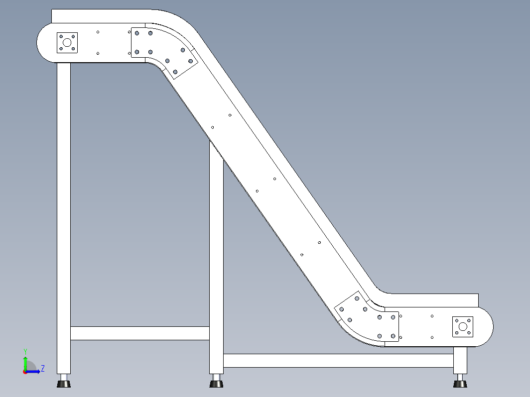 Railing Conveyor Frame槽链栏杆输送机