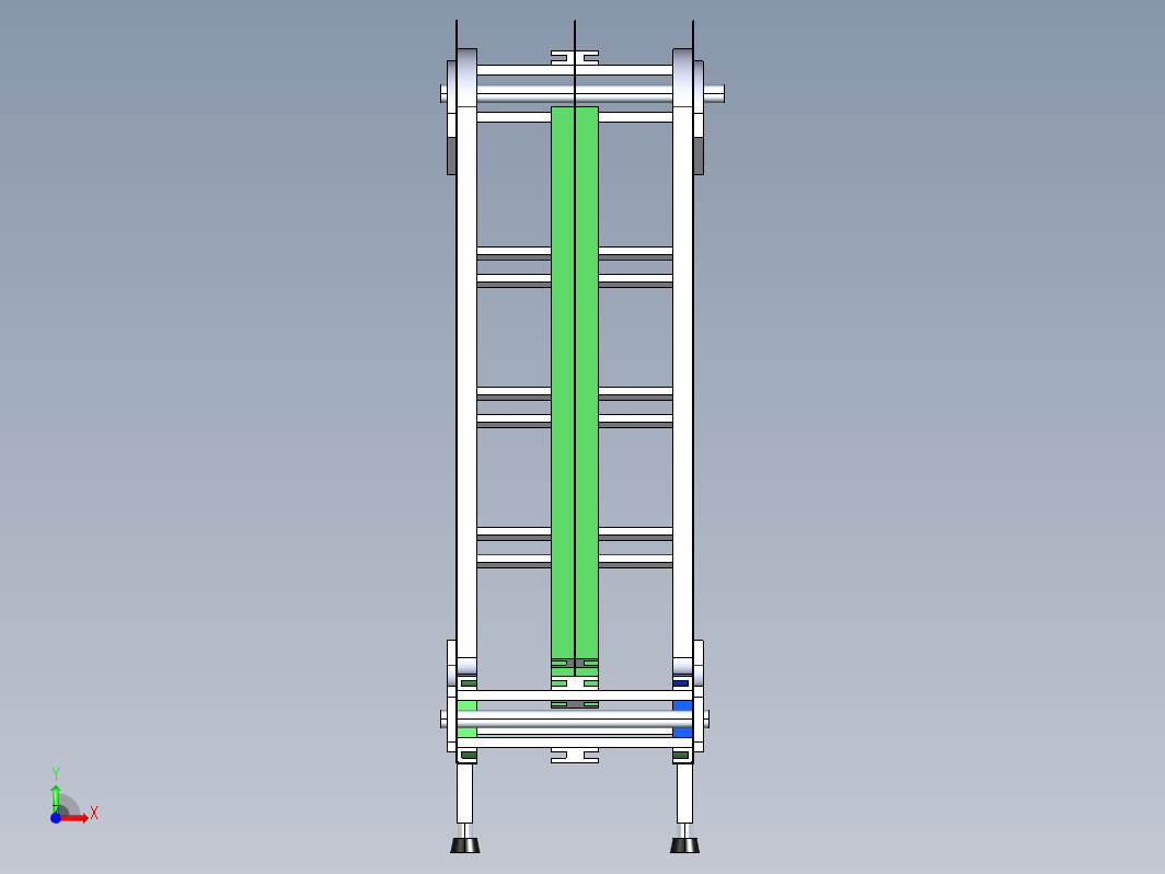 Railing Conveyor Frame槽链栏杆输送机