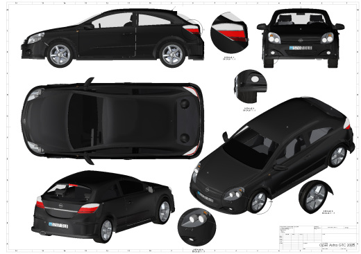 Opel Astra GTC 2005轿车缩略图