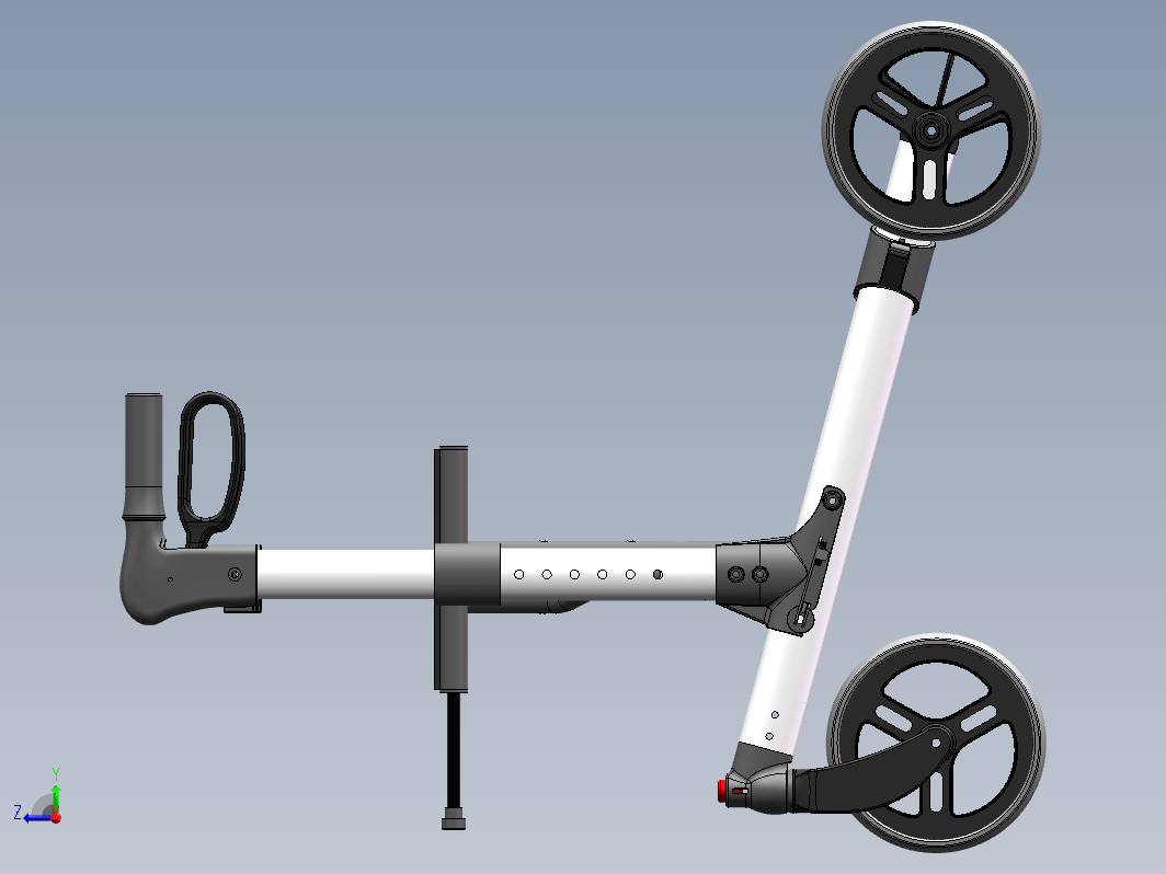 医疗带轮助行器三维模型