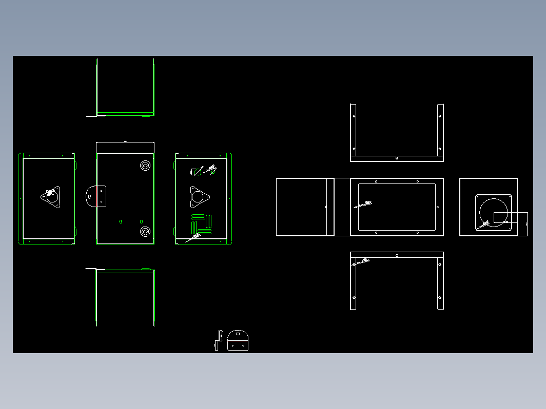 回水器钣金图纸