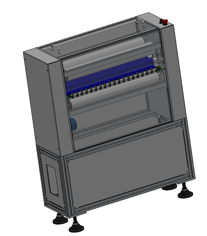 PCB线路板清洁机粘尘机设备图纸3D模型三维SW2012带参