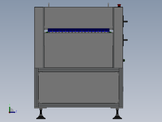 PCB线路板清洁机粘尘机设备图纸3D模型三维SW2012带参缩略图